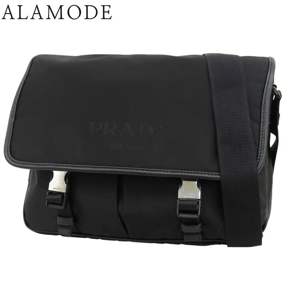 Prada Messenger Crossbody Bag Black